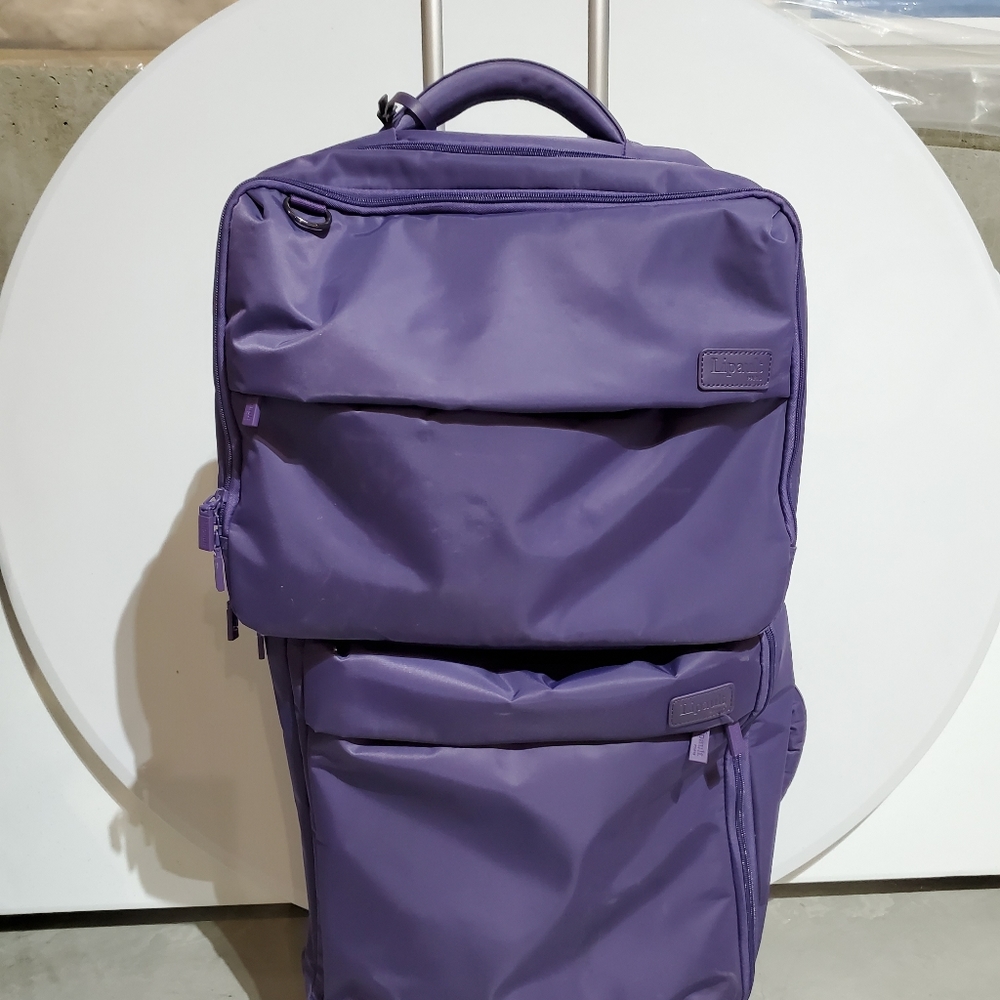 Lipault luggage purple both carry-on sized
